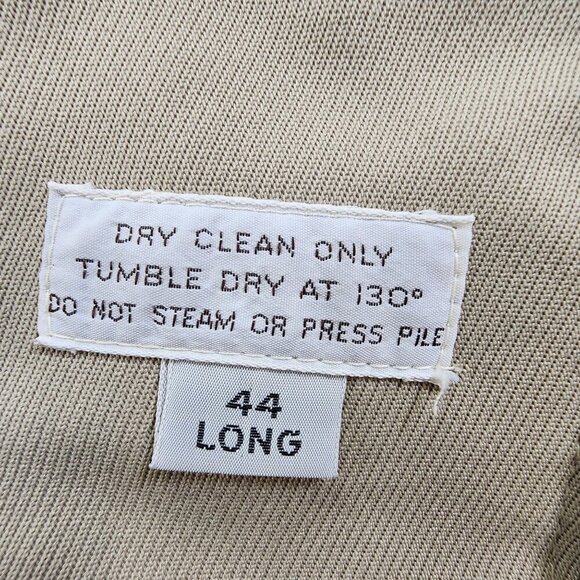 Vintage London Fog Mens Beige Overcoat With Faux Fur, Men's 44L - Picture 4 of 12